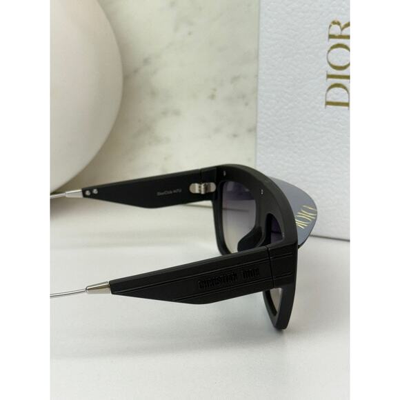 NEW Dior DiorClub M7U Shield Mask Sunglasses Black Mirror main image 9